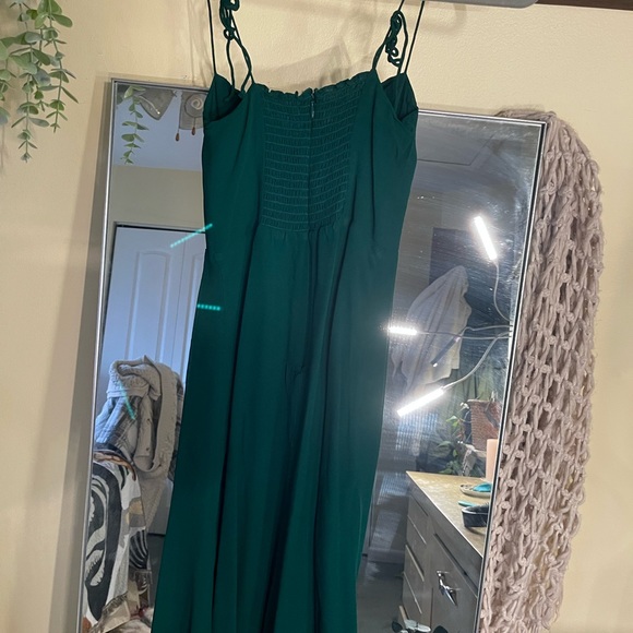 Reformation Emerald Green Juliette Midi Dress NWOT - Picture 3 of 6